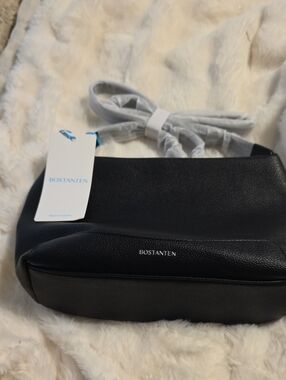 NWT Bostanten Black Leather Crossbody Bag